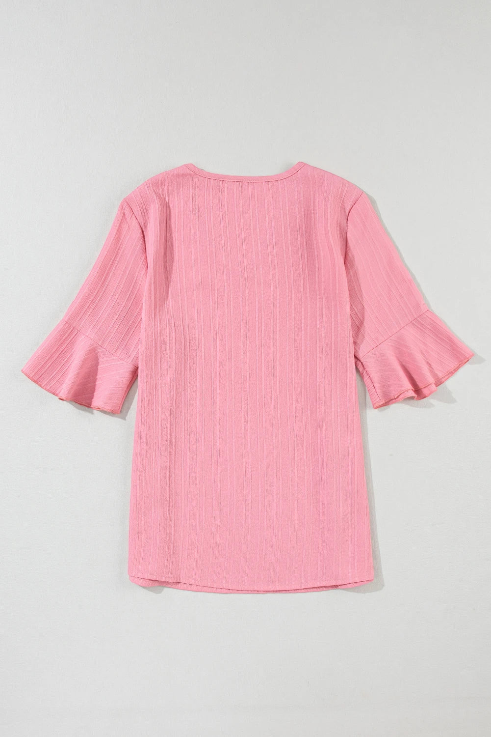 Ruffle Sleeve Textured Top