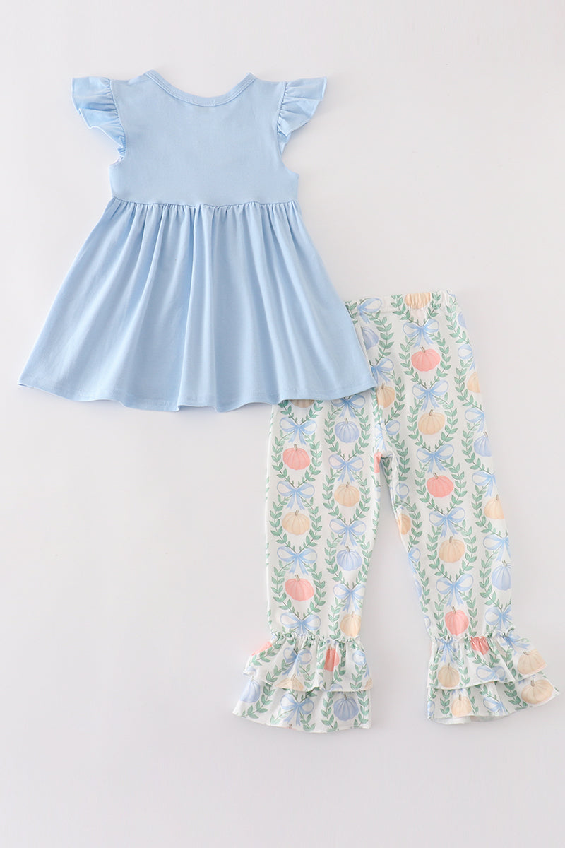 Blue Pumpkin Ruffle Cutie Set