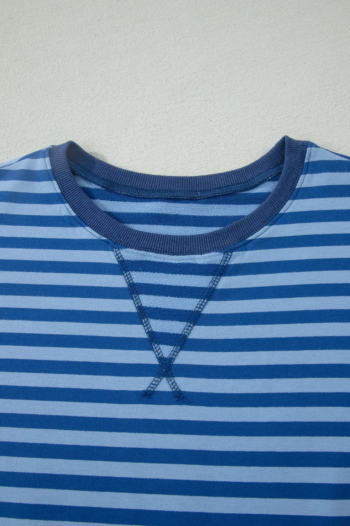 Blue Striped Short Set