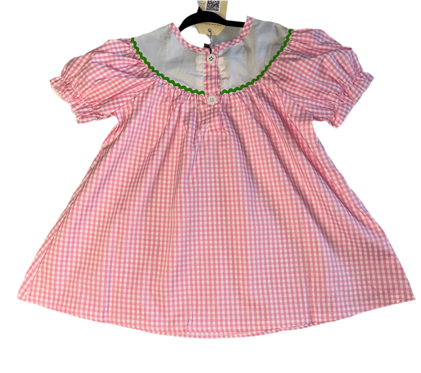 Watermelon Gingham Puff Sleeve Set š