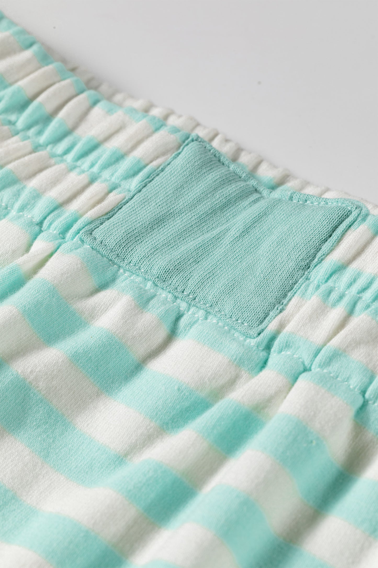 Mint Stripe Short Sleeve Top & Skort Set