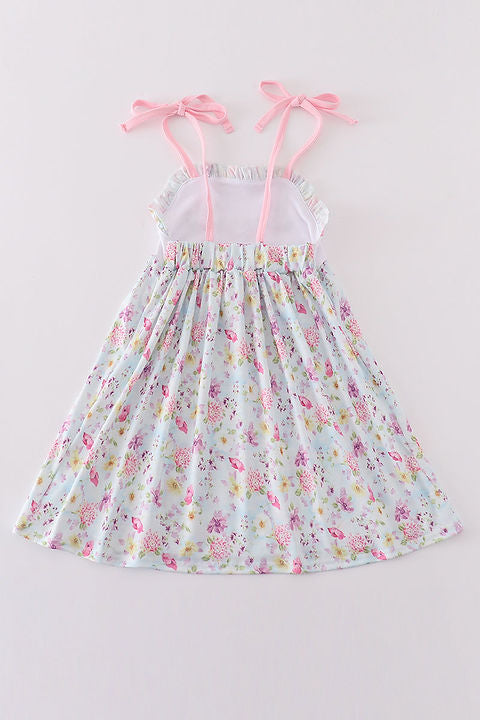 Butterfly Floral Embroidery Dress