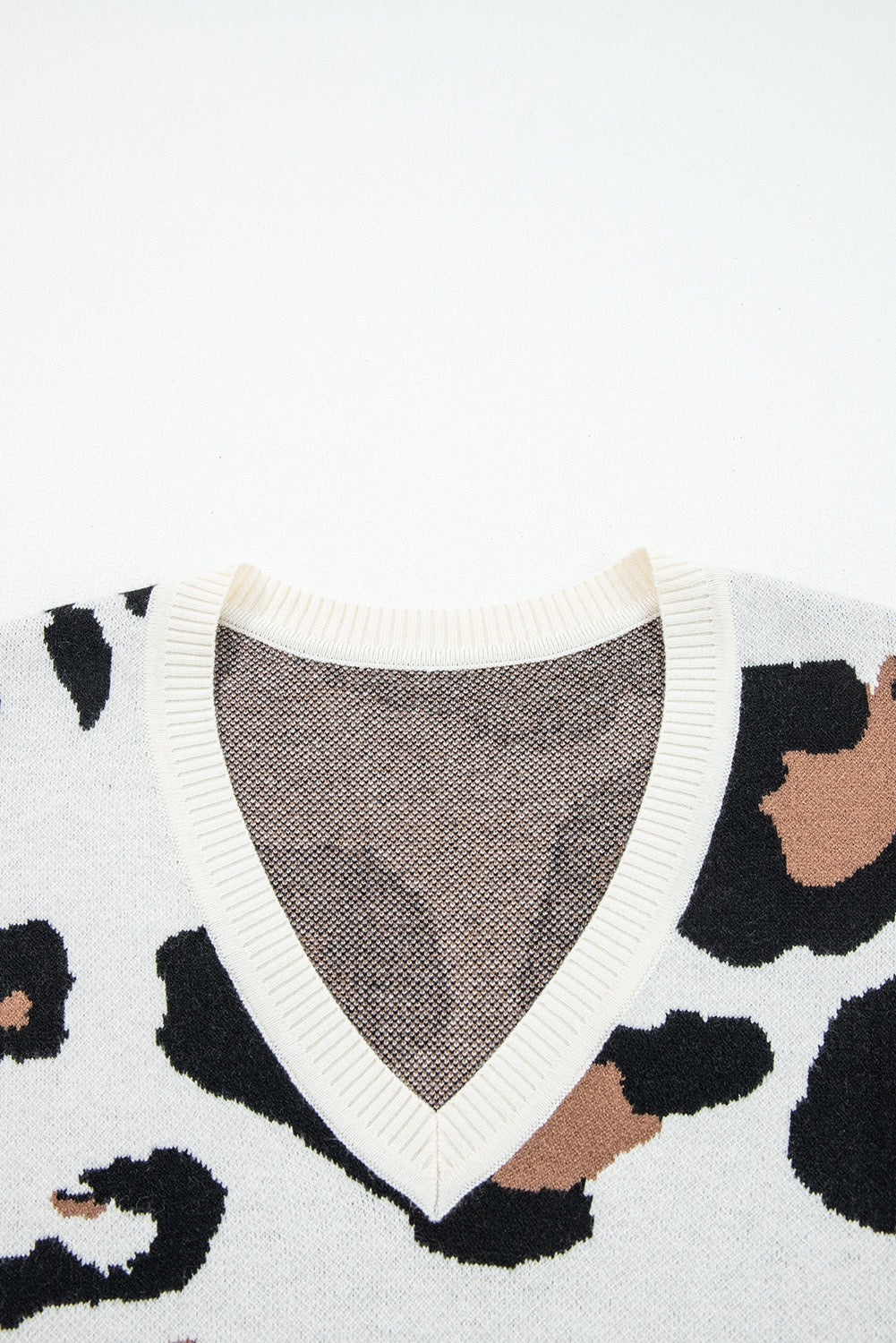 Leopard V-Neck Sweater