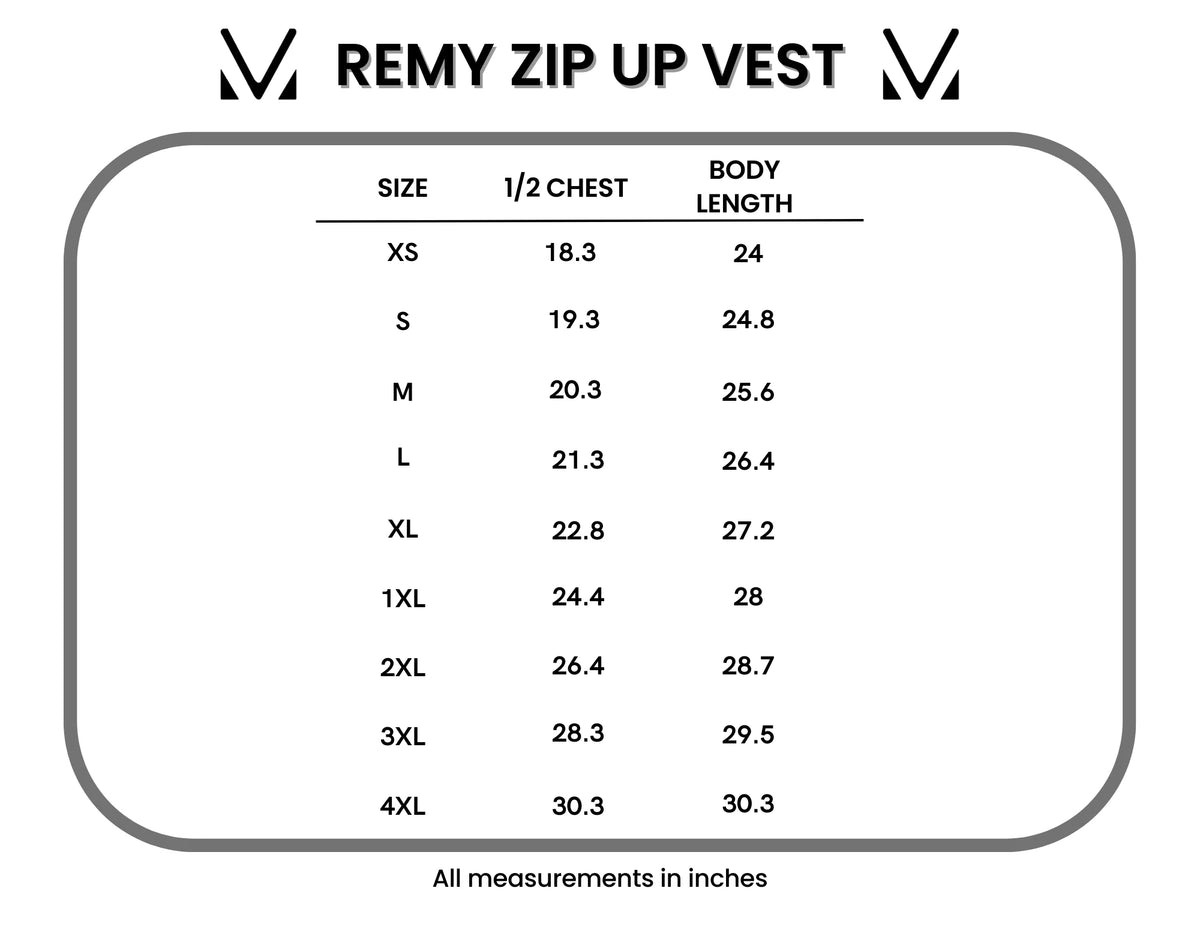 Remy Zip Up Vest - Chestnut by Michelle Mae