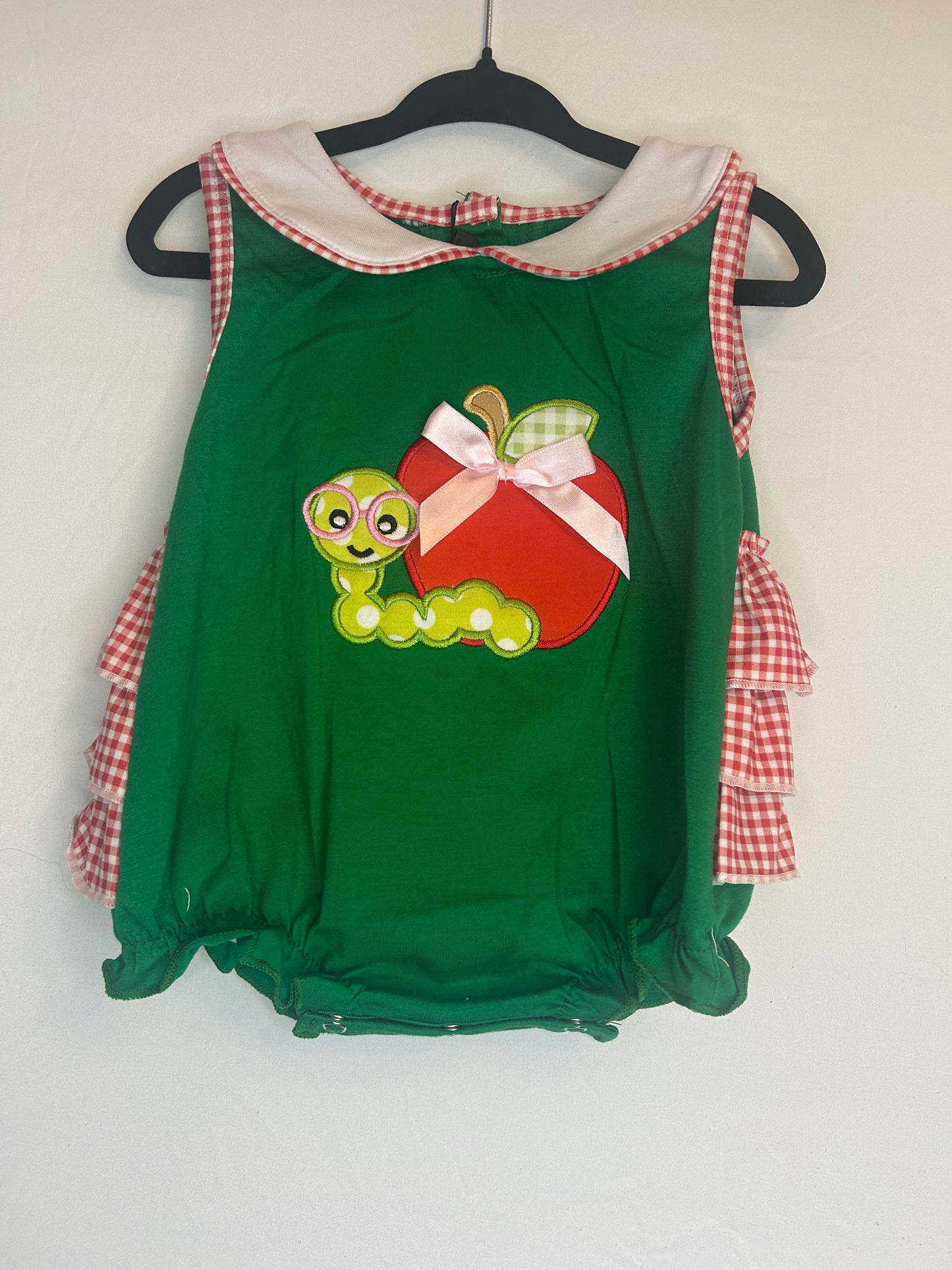 Apple & Worm Baby Bubble Romper šš