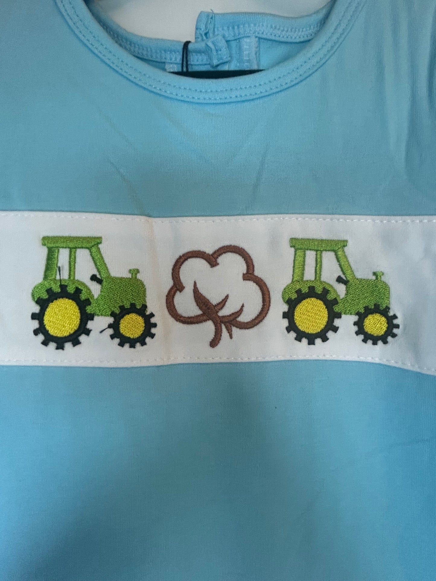 Tractor & Cotton Ruffle Romper šš¾