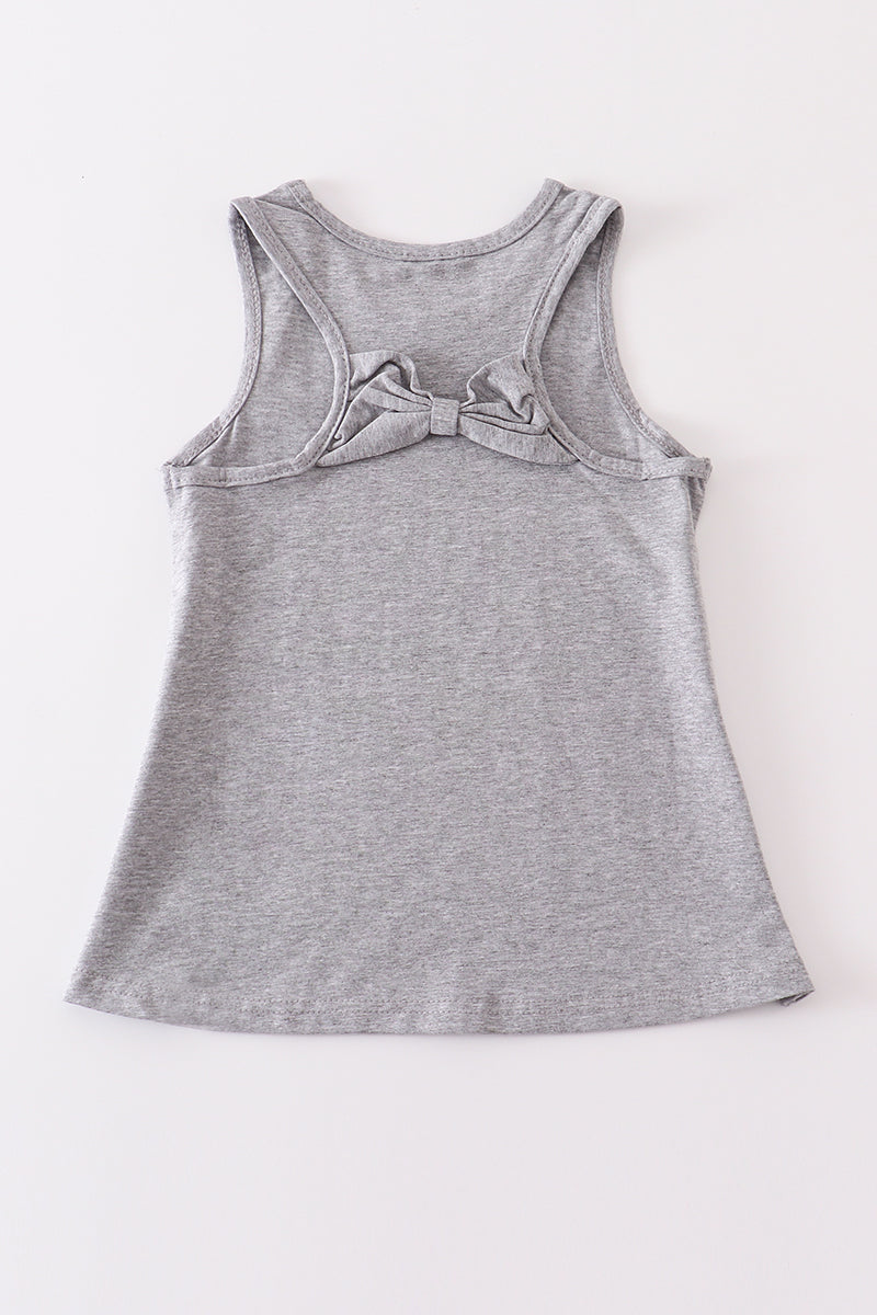 Gray Bow-Back Tank 🎀