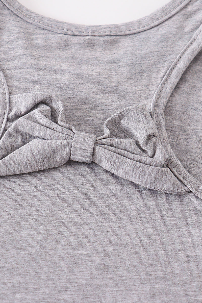 Gray Bow-Back Tank 🎀