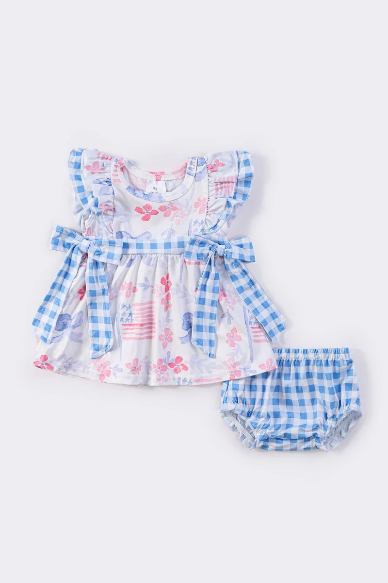 Patriotic Bow Bloomer Set 🇺🇸