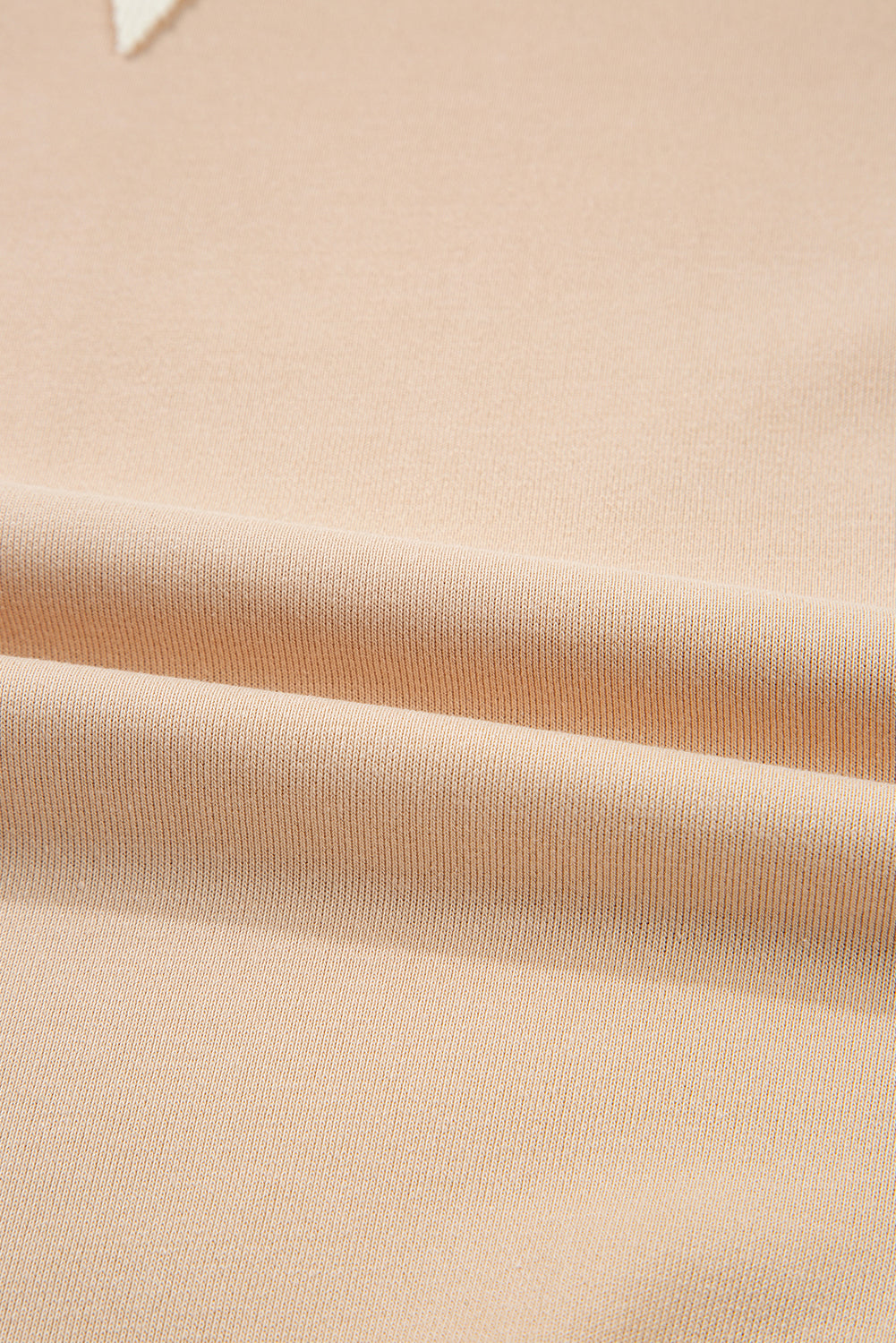 Light French Beige Color Block Sweatshirt