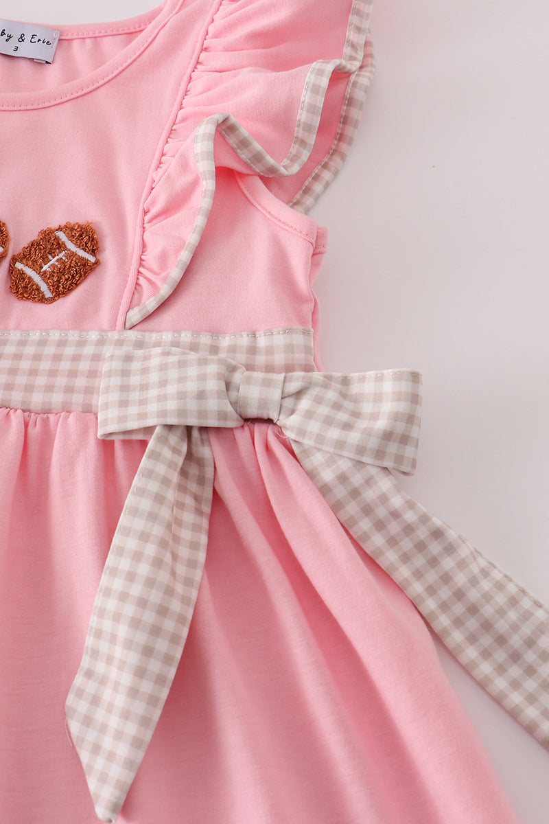 Pink Football French Knot Pants Set