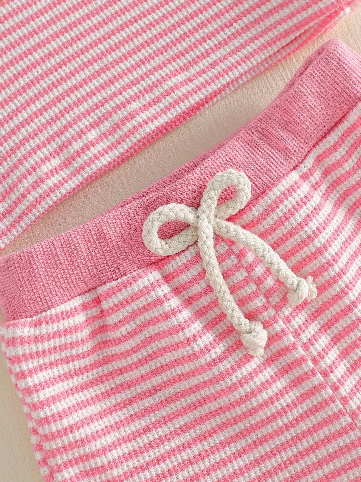 Pink Stripe Goose Short Set
