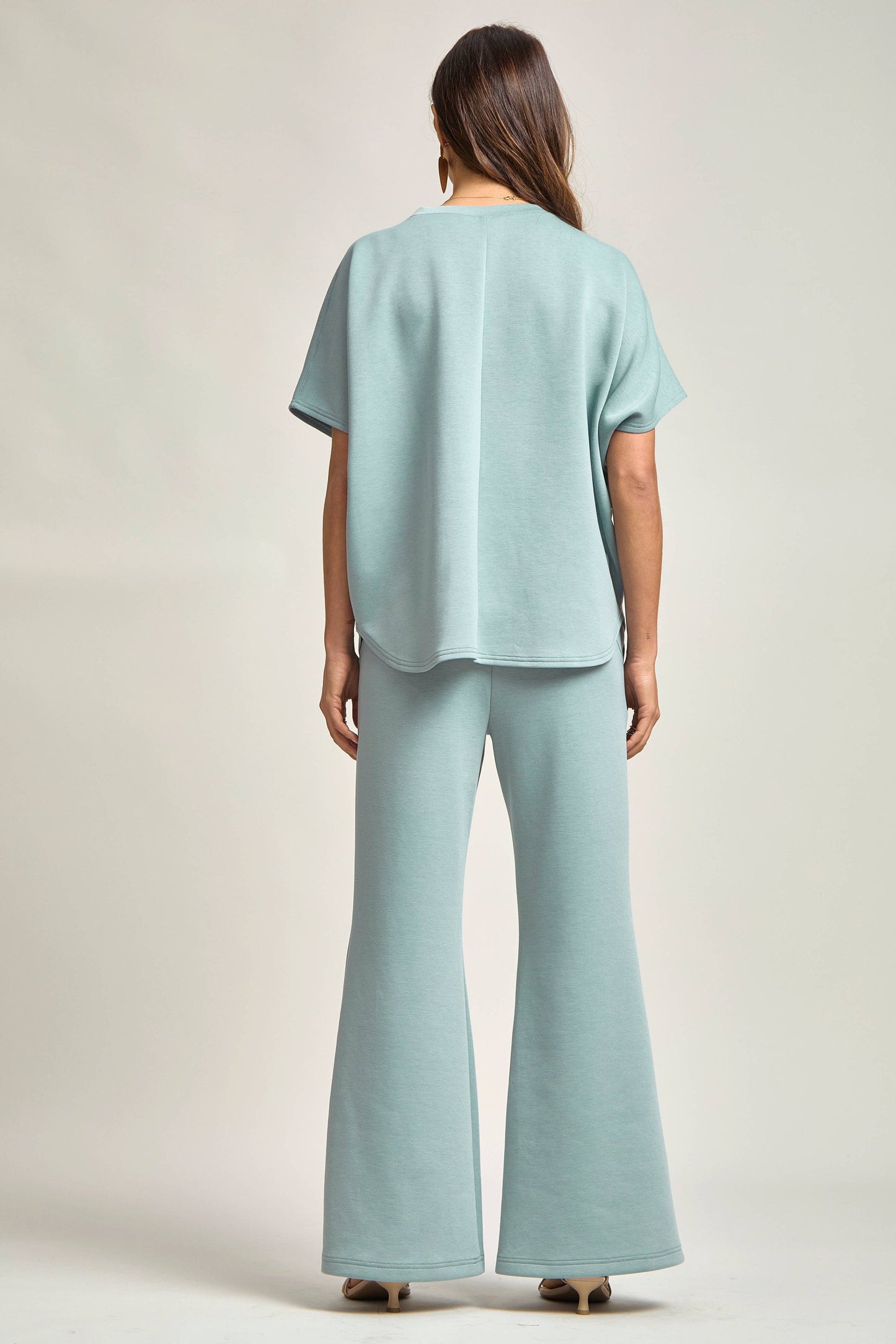 Dear Scarlett Poncho Top + Bell Bottom Modal Set