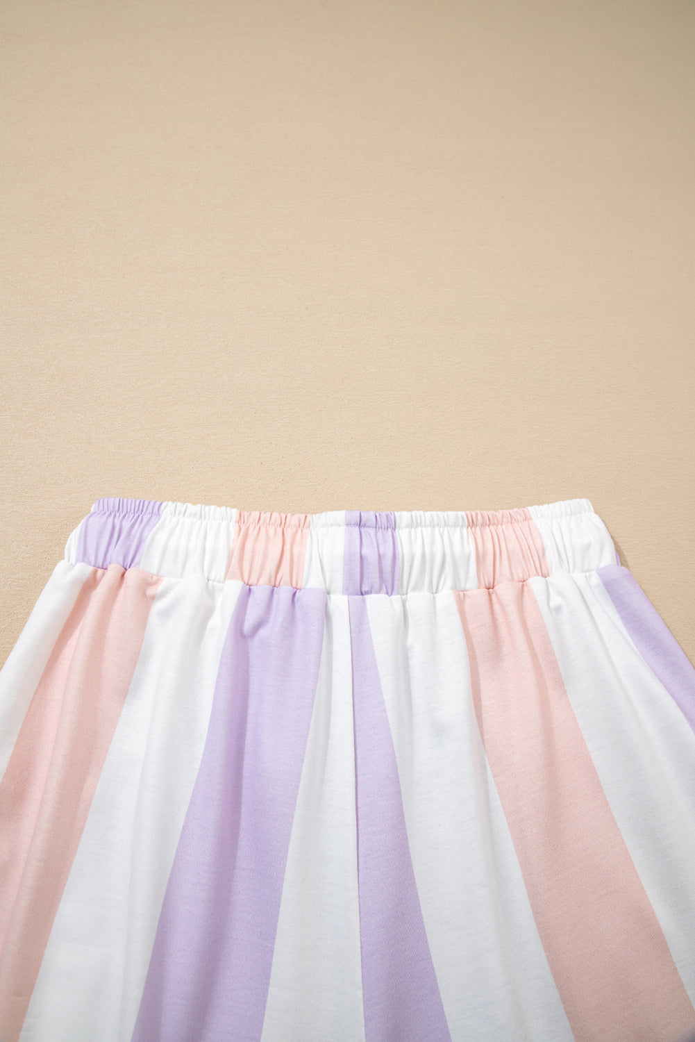 Pastel Stripe Wide Leg Drawstring Pants