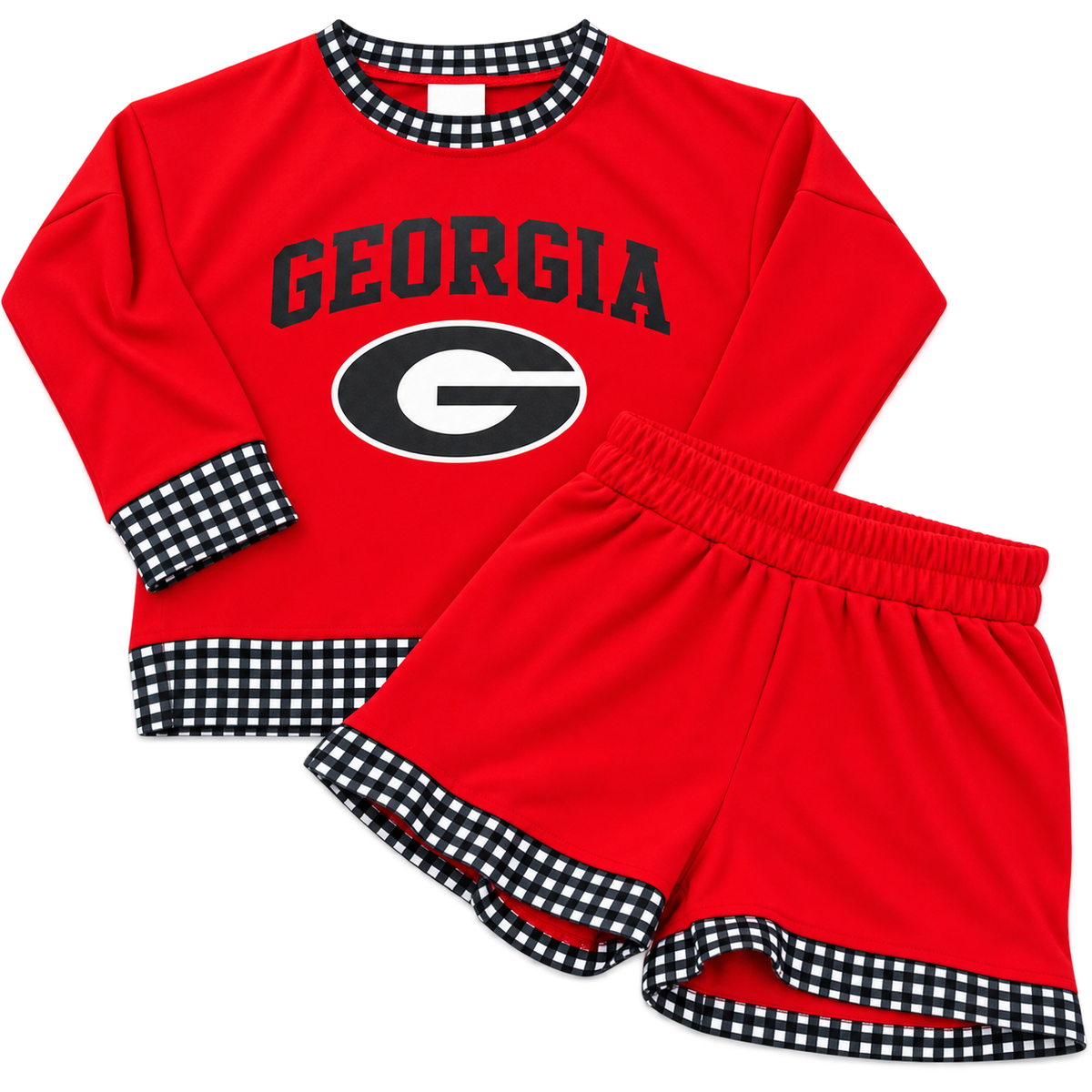 Georgia Gingham Game Day Kids Set
