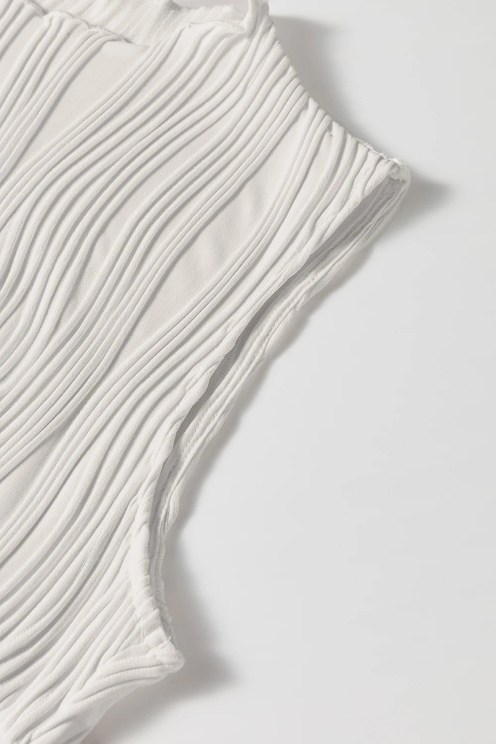 Southern Waves Textured White Tank