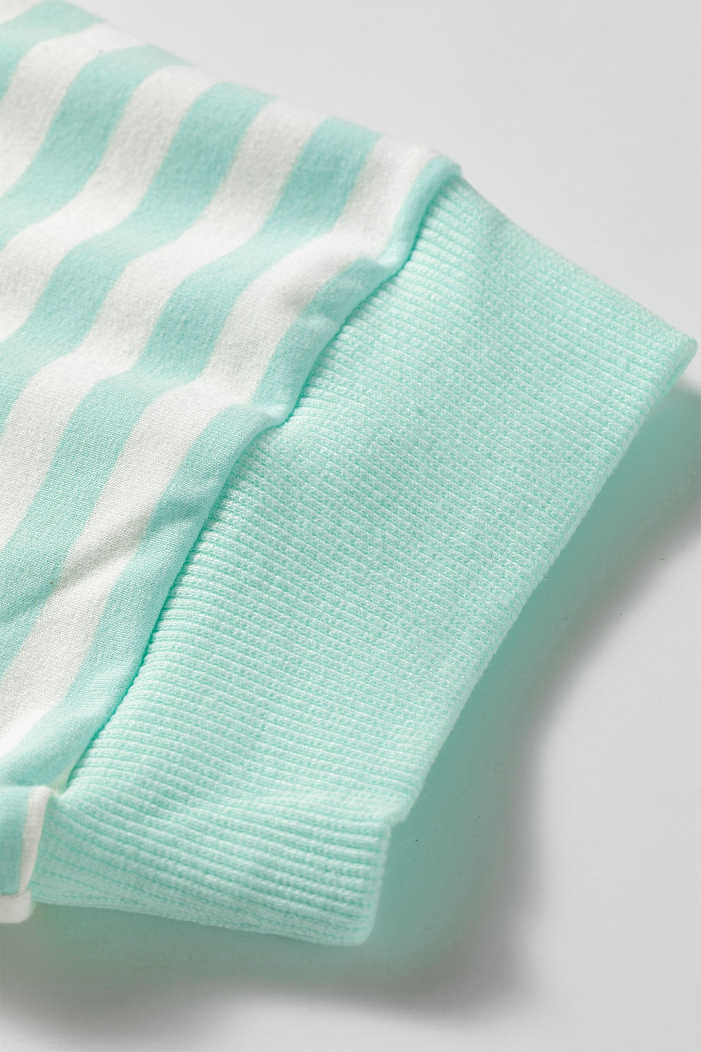 Mint Stripe Short Sleeve Top & Skort Set