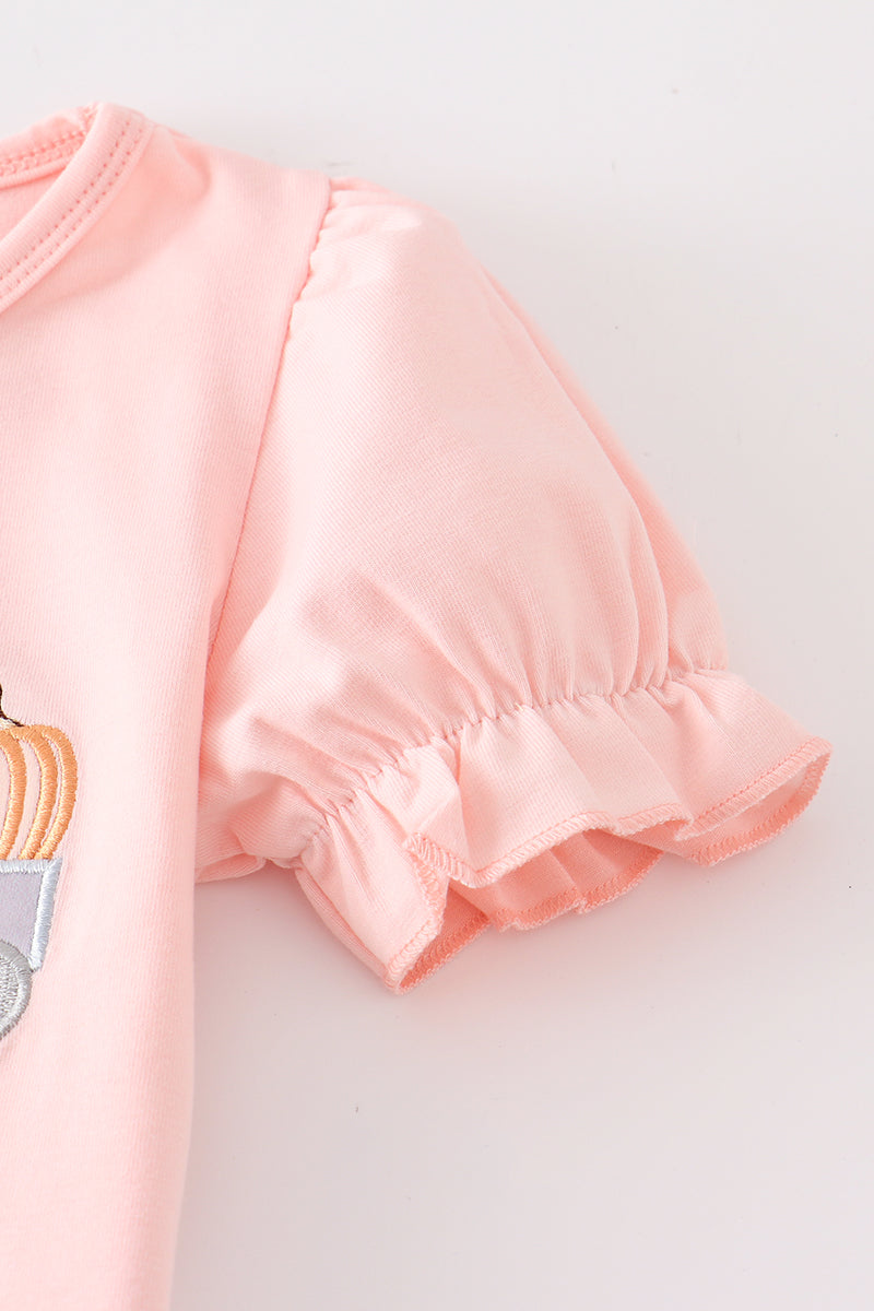Pumpkin Train Ruffle Set – Adorable Fall Outfit