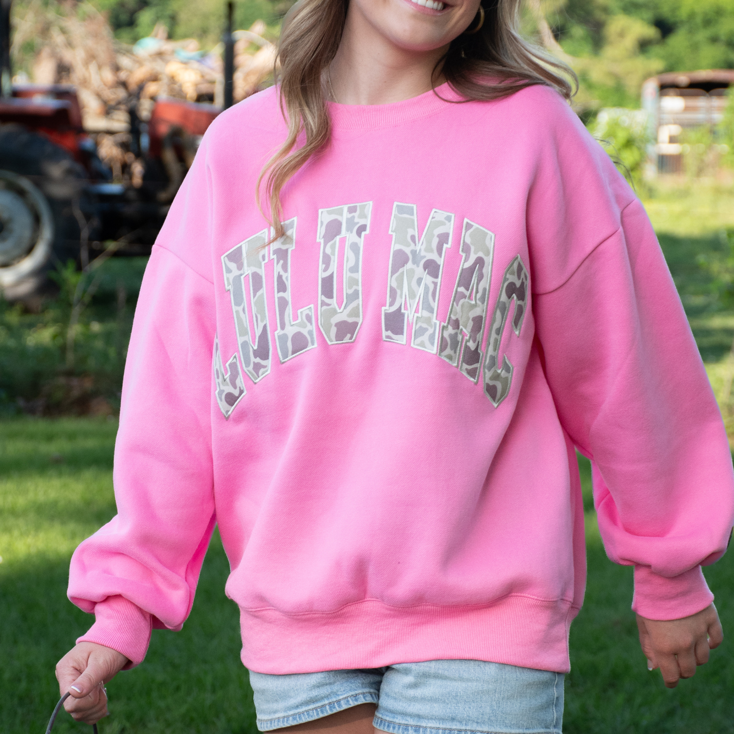 LULU MAC Pink Camo Sweatshirt
