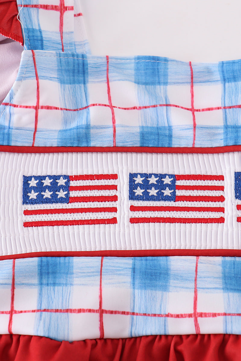 Patriotic Smocked Swimsuit