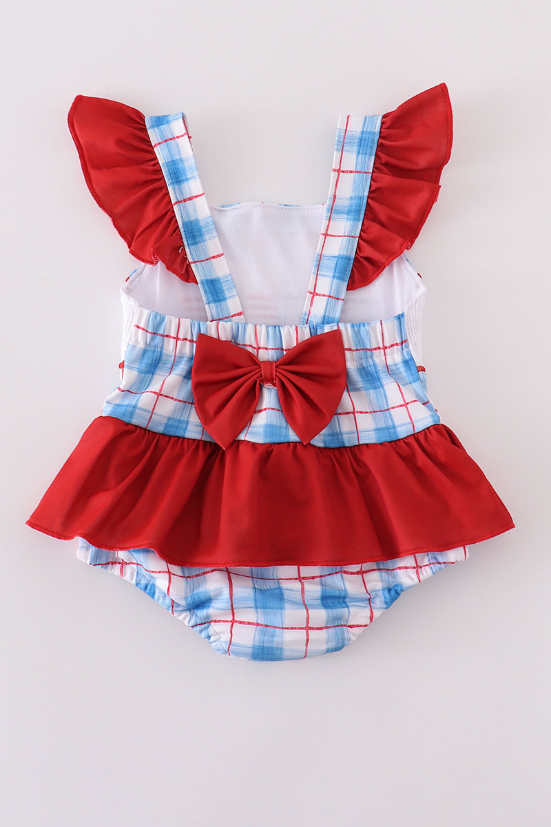 Patriotic Smocked Swimsuit