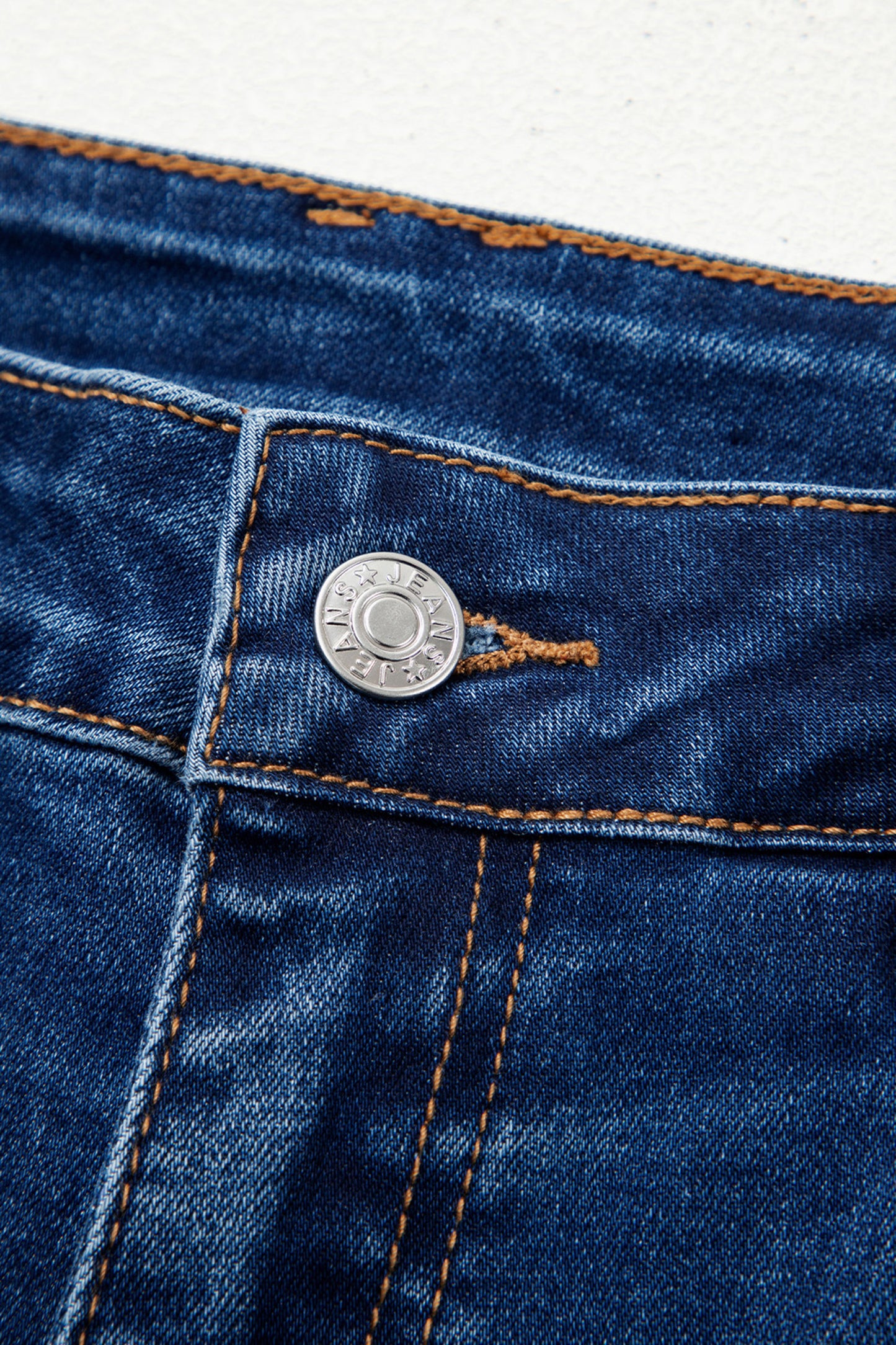 Denim Raw Hem Ankle Length Jeans