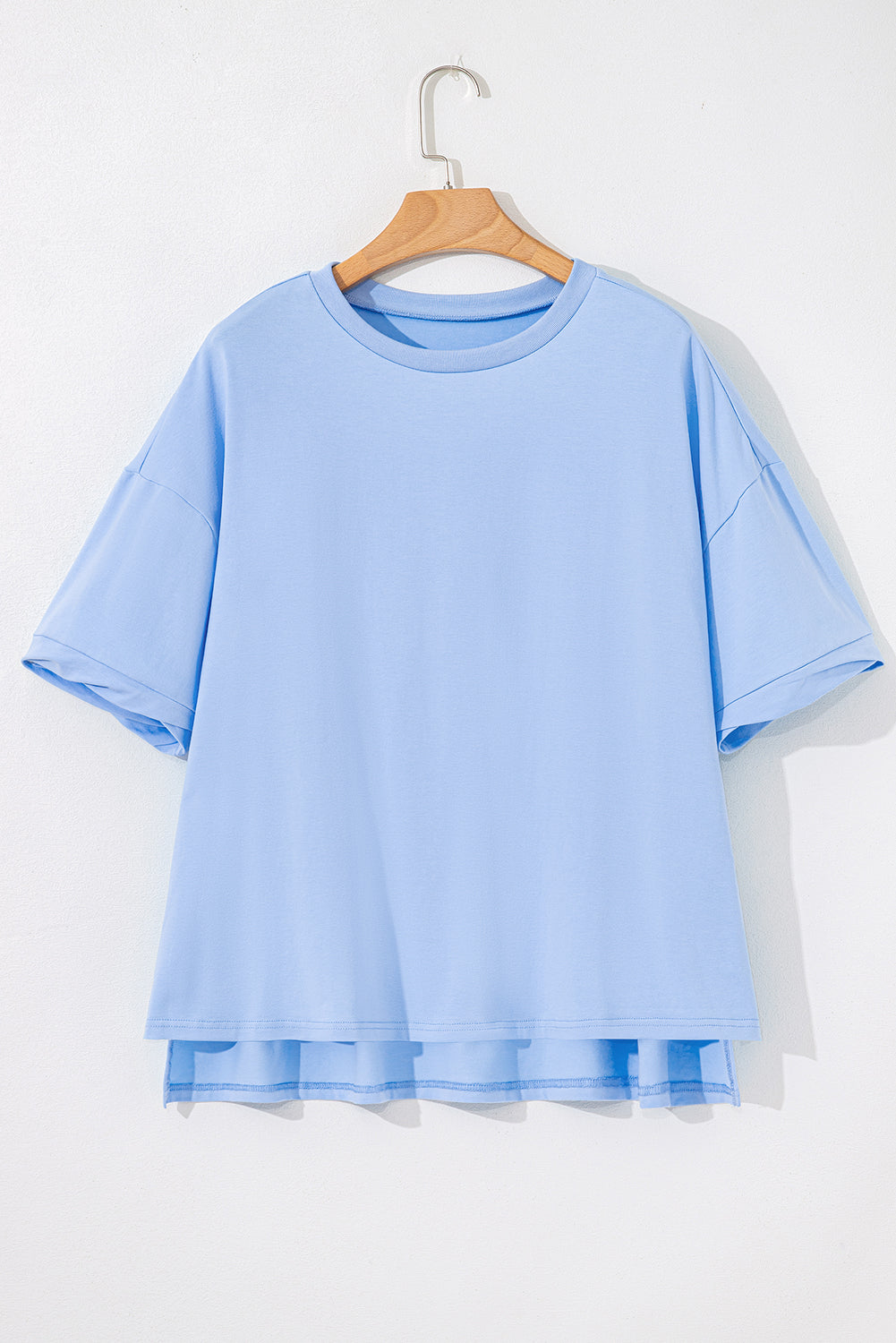 Sky Blue Hi-Low Relaxed Tee