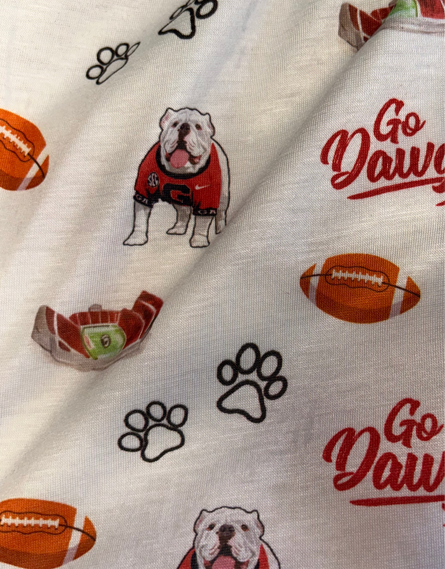 Go Dawgs Bulldog Tee & Shorts Set 🐾🏈