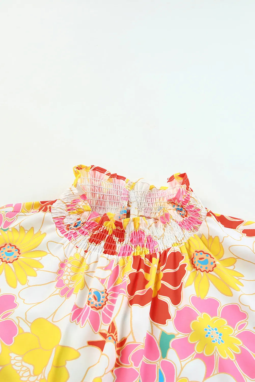 Sunshine Bloom Flutter Sleeve Top