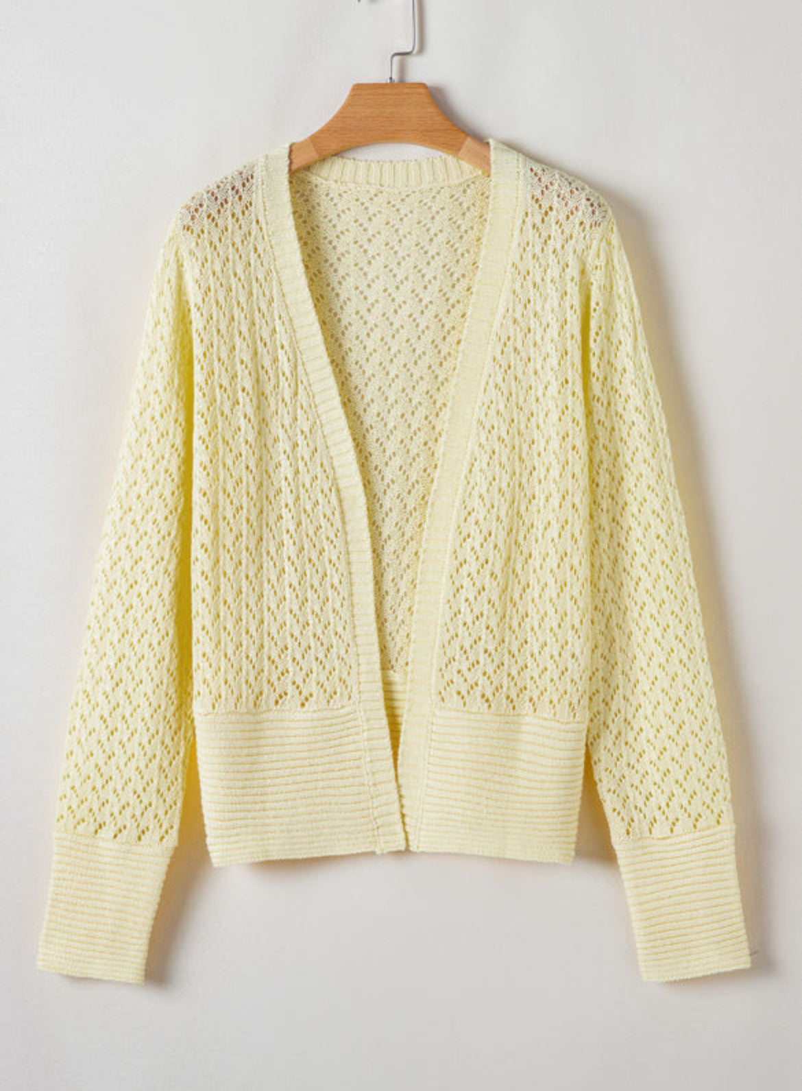 Lemon Drop Crochet Cardigan