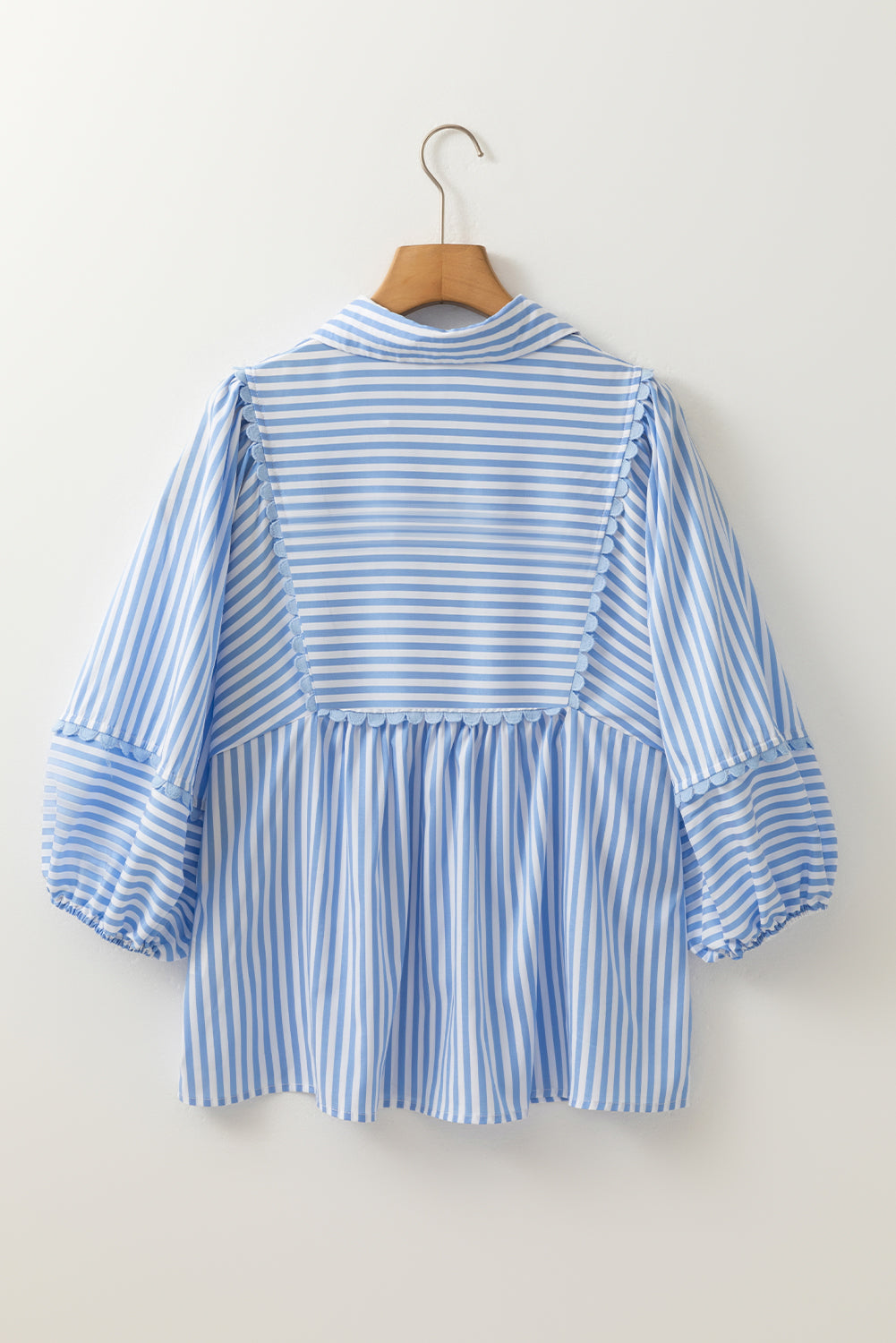 Bluebell Stripe Ric Rac Blouse