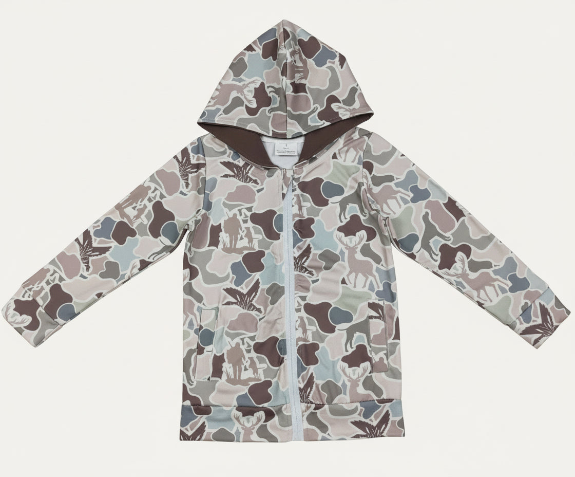 Camo Full Zip Hoodie