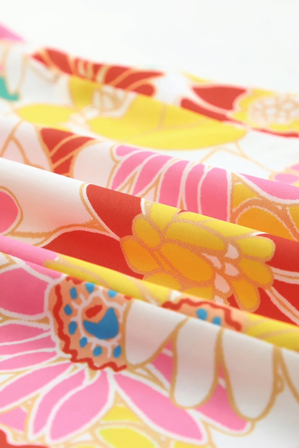 Sunshine Bloom Flutter Sleeve Top