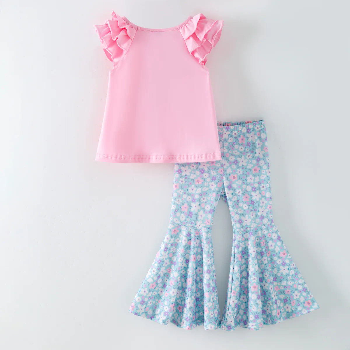 God Is Good Ruffle Top & Bell Bottom Set