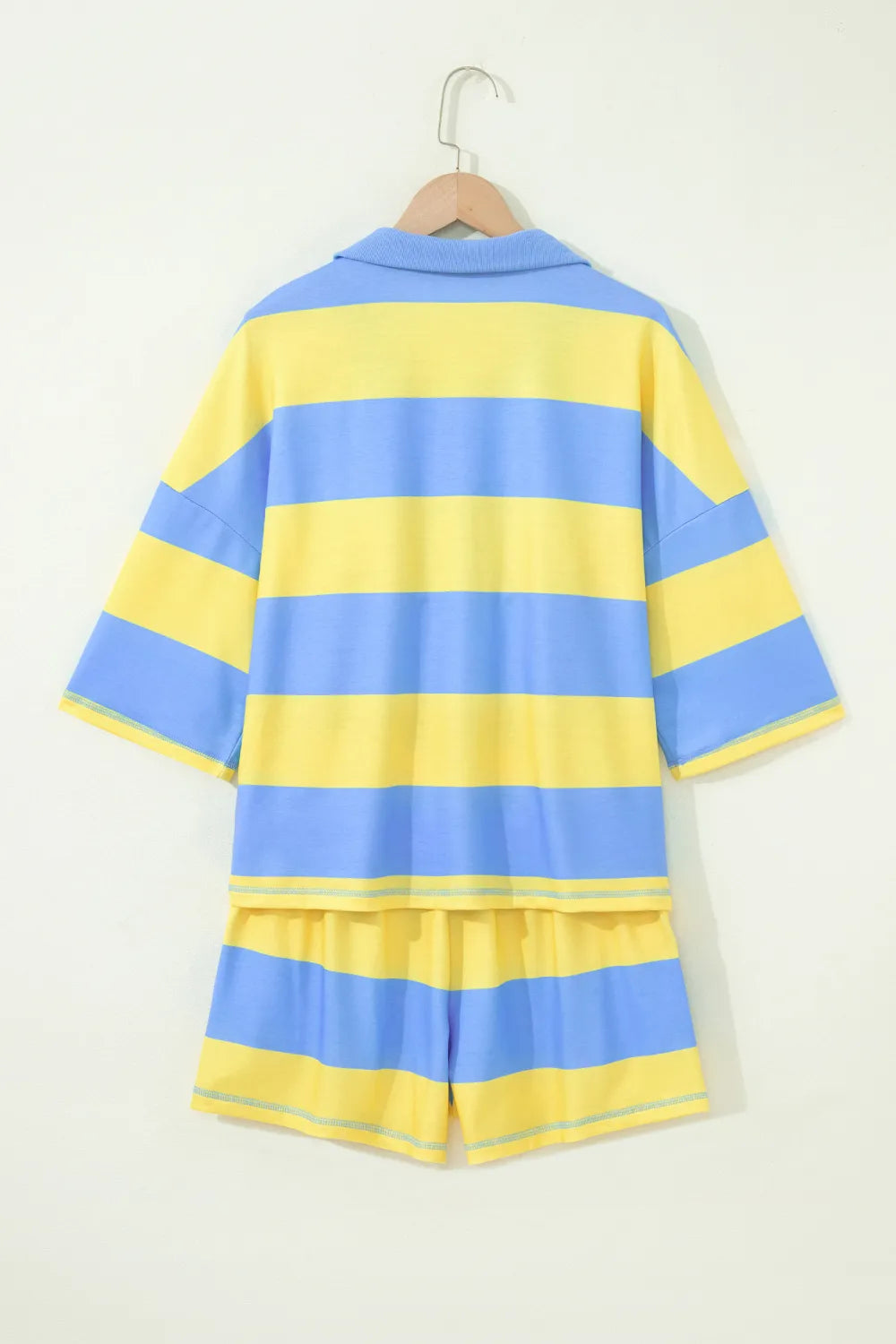 Sunshine Stripe Quarter Zip Short Set