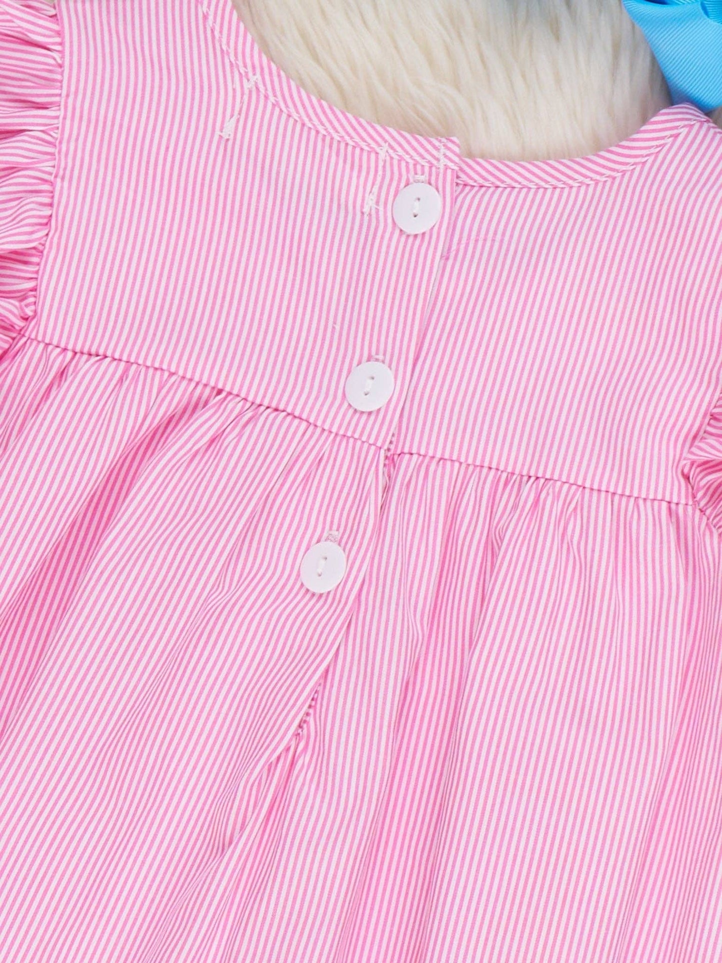 Baby Fish Embroidered 100% Cotton Dress