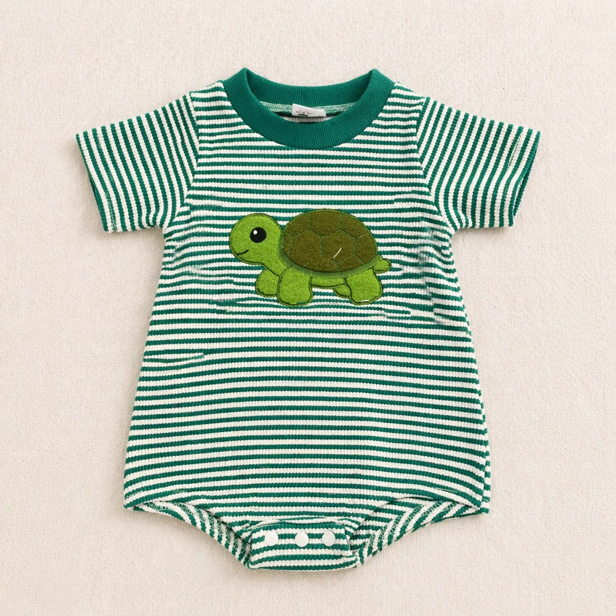 Little Turtle Striped Romper