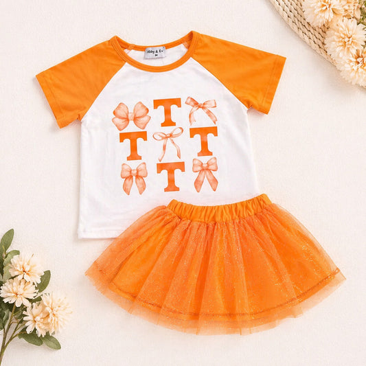Tennessee Vols Bow & Tutu Skort Set 🧡