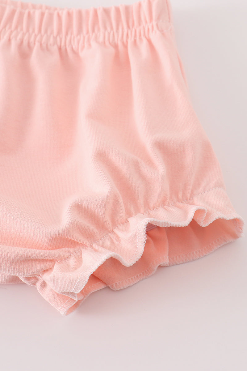 Pink Pumpkin Print Baby Girl Set
