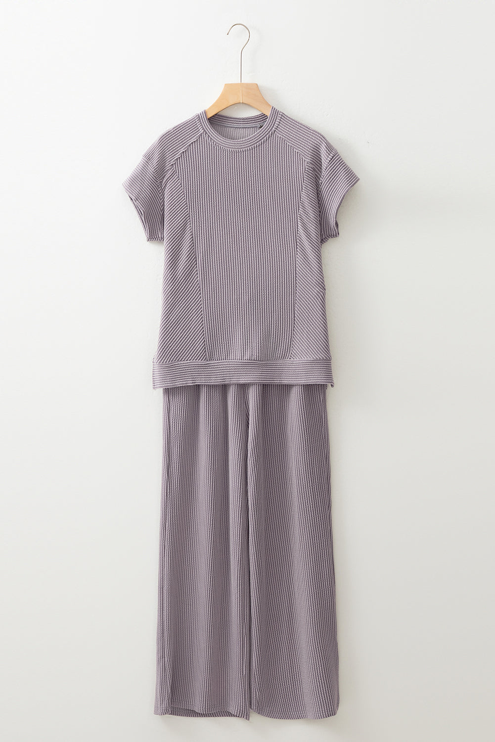 Wild Wind Solid Corded Knit Set