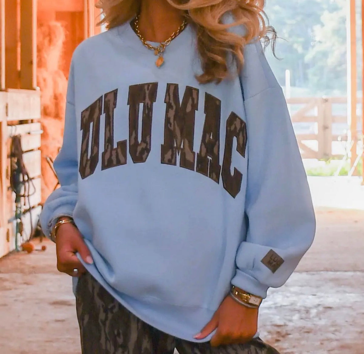 Mossy Oak Lulu Mac Blue Sweatshirt