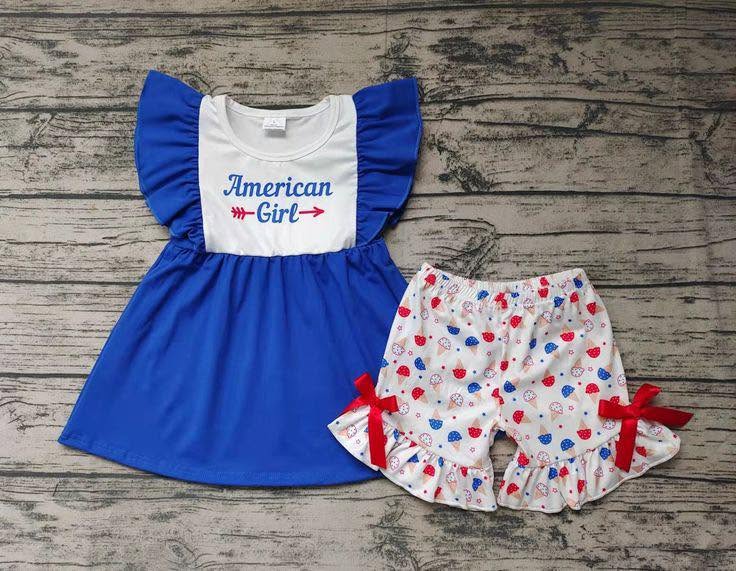 American Girl Ice Cream Shorts Set