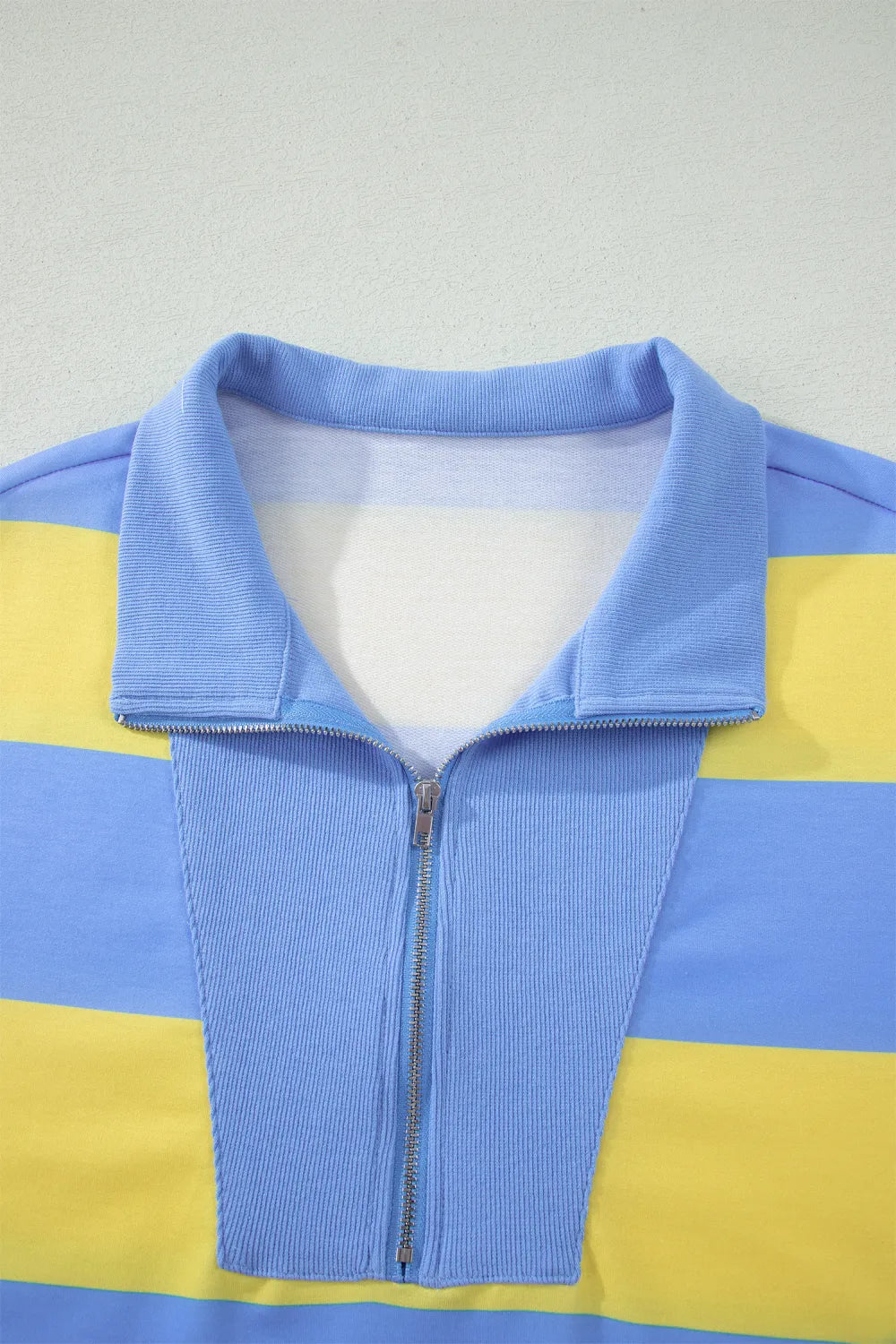Sunshine Stripe Quarter Zip Short Set