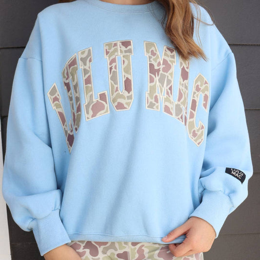 LULU MAC Sweatshirt Blue and Camo