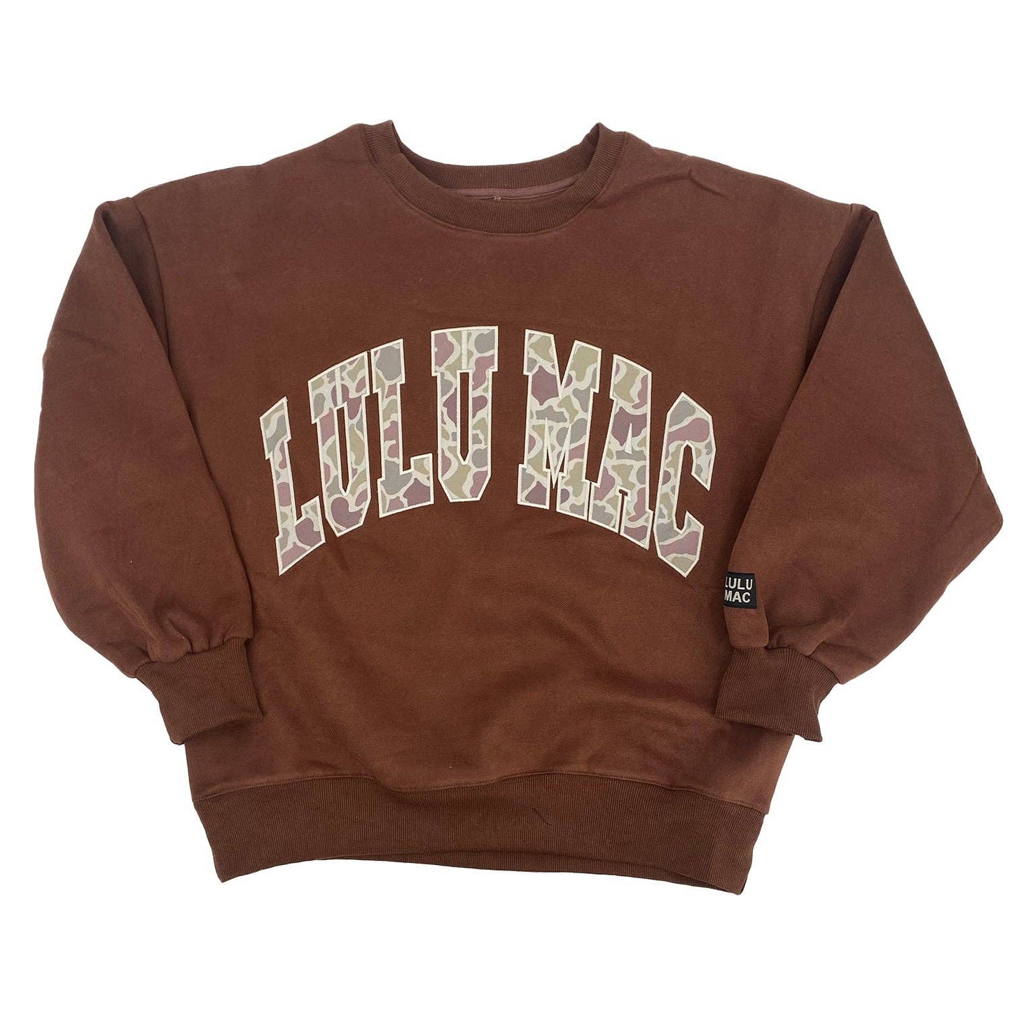 LULU MAC Brown Camo Sweatshirt