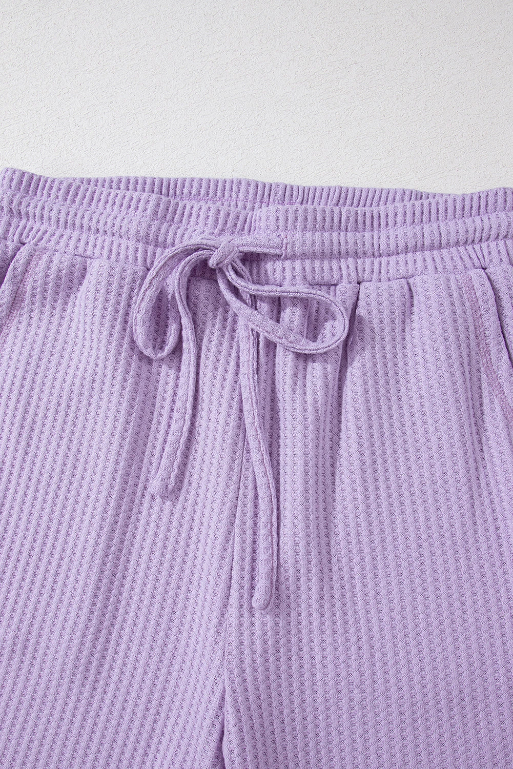 Lavender Waffle Knit Lounge Set