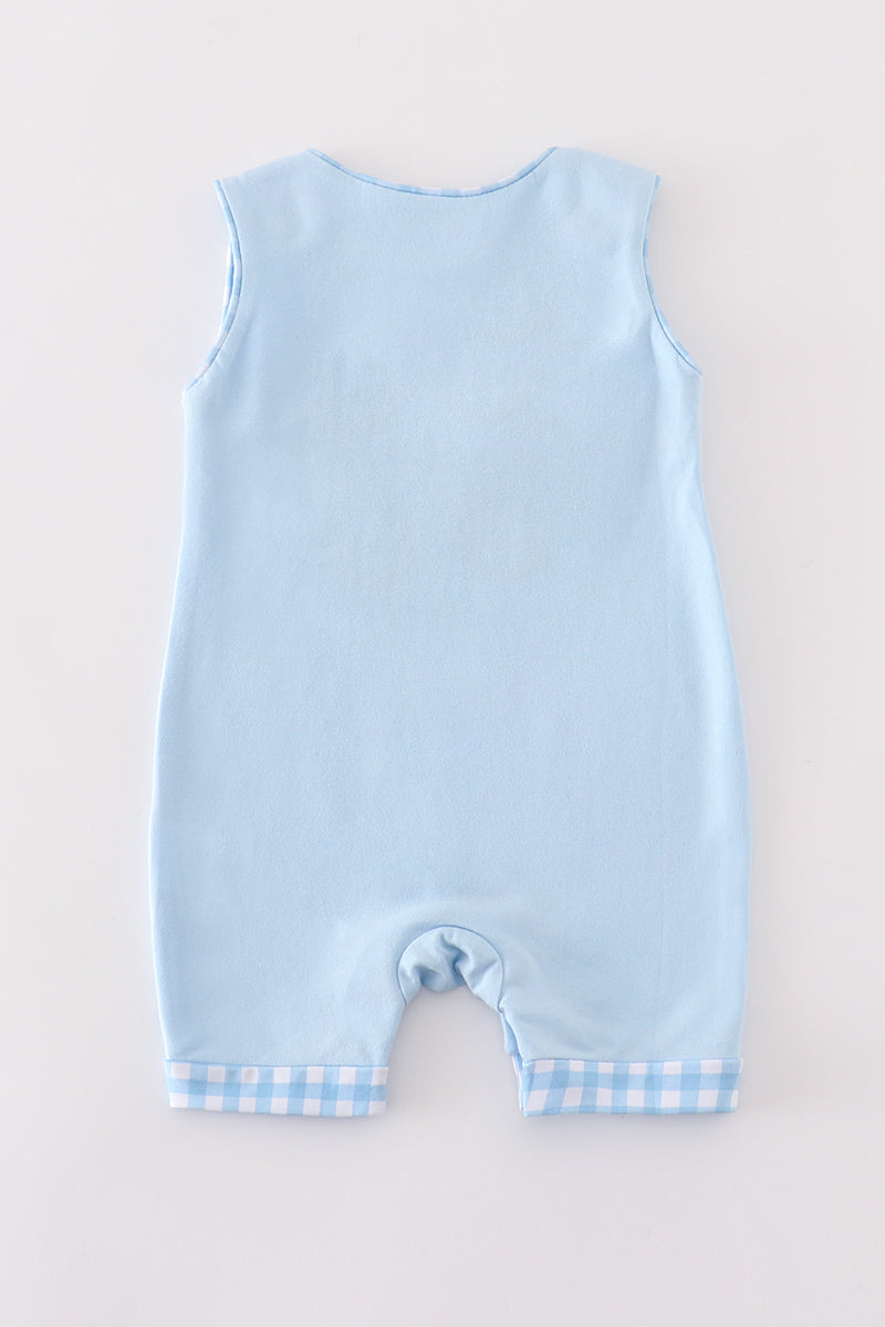 Pumpkin Patch Gingham Truck Romper