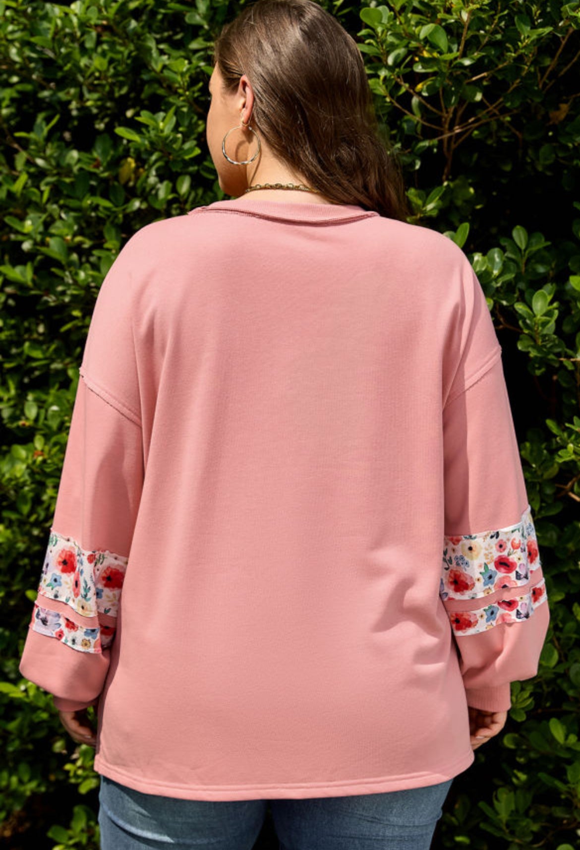 Blossom Floral Appliqué Sweatshirt