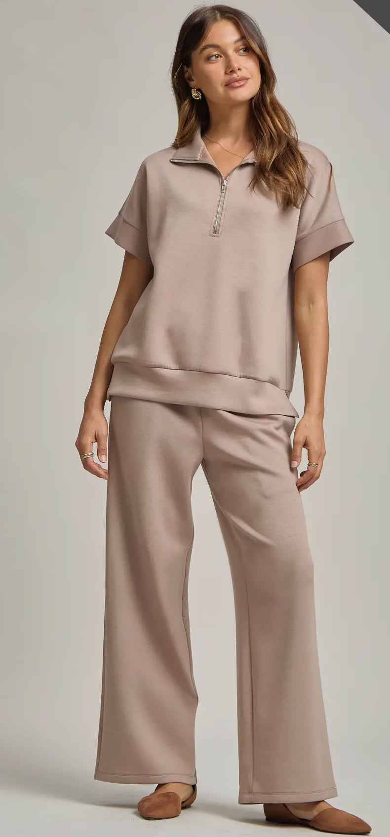 Quarter Zip + Pants Travel Set