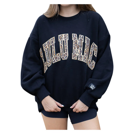 Black Cheetah Print Sweatshirt – Lulu Mac | Peachy & Pine